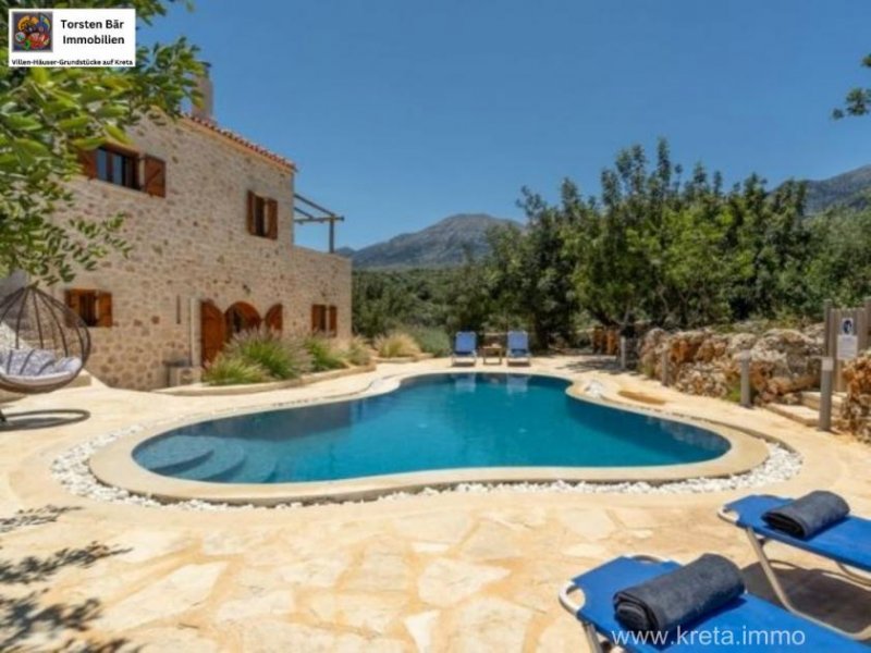 Melidoni, Apokoronas Kreta, Melidoni Villa mit 2 Schlafzimmern/2 Bädern mit privatem beheiztem Pool Haus kaufen